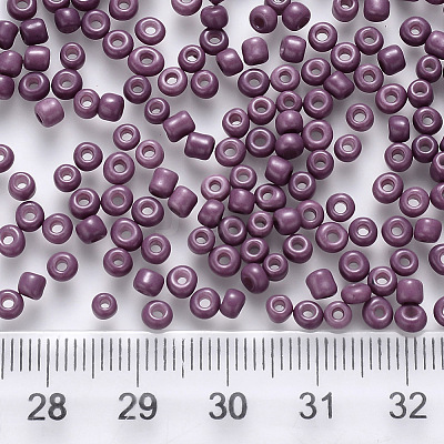 8/0 Baking Paint Glass Round Seed Beads LS-SEED-C029-B-18-1