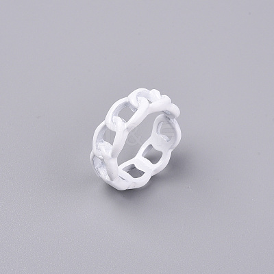 Spray Painted Alloy Cuff Rings RJEW-T011-29G-RS-1