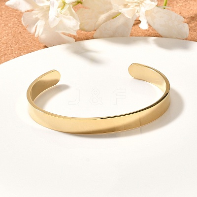 304 Stainless Steel Blank Cuff Bangles BJEW-E361-11G-1
