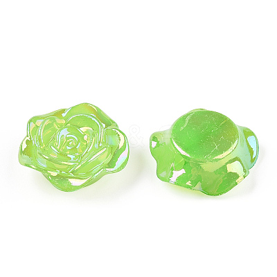 Opaque Acrylic Beads PACR-T017-01-1