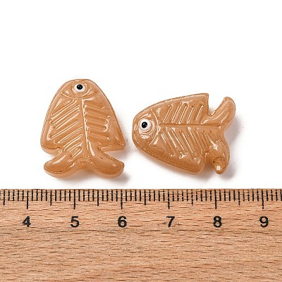 Transparent Glass Enamel Beads LAMP-U004-06-06-1