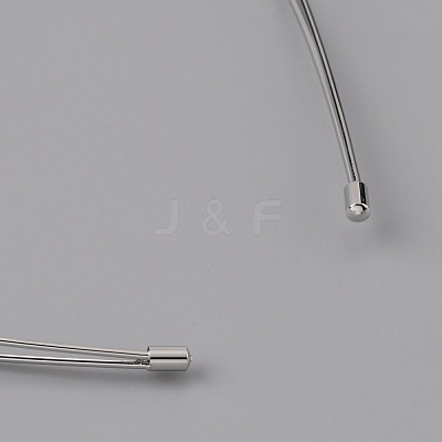 Alloy Double Hair Band Findings AJEW-WH0304-25A-P-1