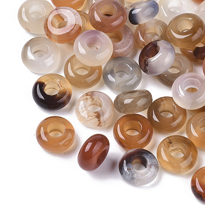 Natural Agate European Beads G-Q503-07-1