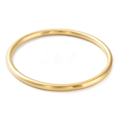 Ion Plating(IP) 304 Stainless Steel Plain Bangles BJEW-G684-03C-G-1