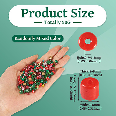 227Pcs Glass Seed Beads SEED-TA0001-58B-1