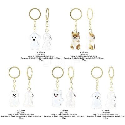 Iron Plastic Keychains KEYC-FZC0001-001B-G-1