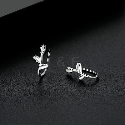 999 Fine Silver Cuff Earrings FS-WG3F72D-03-1