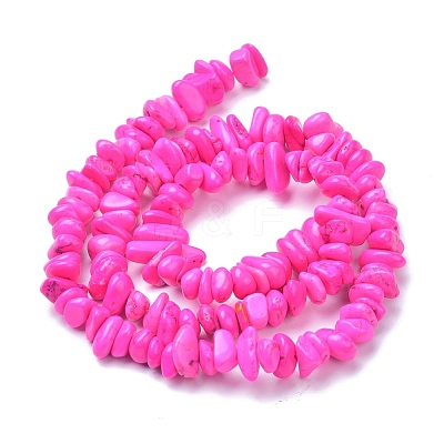 Natural Magnesite Beads Strands TURQ-P001-02A-09-1