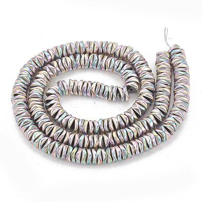 Electroplate Non-magnetic Synthetic Hematite Beads Strands X-G-N0322-01B-1