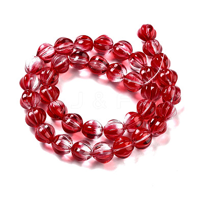 Transparent Glass Beads Strands GLAA-F114-02B-12-1