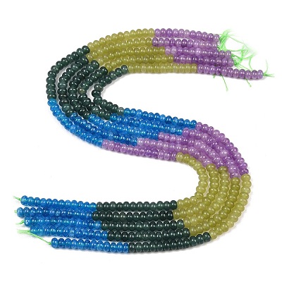 Dyed Natural White Jade Beads Strands G-Z135-C02-1
