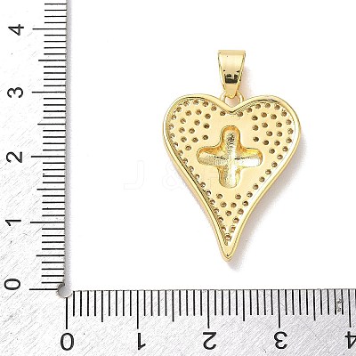 Two Tone Brass Micro Pave Clear Cubic Zirconia Pendants KK-L268-025G-03-1