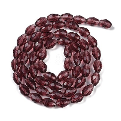 Transparent Glass Beads Strands LS-EGLA-N013-T10mm-D03-1