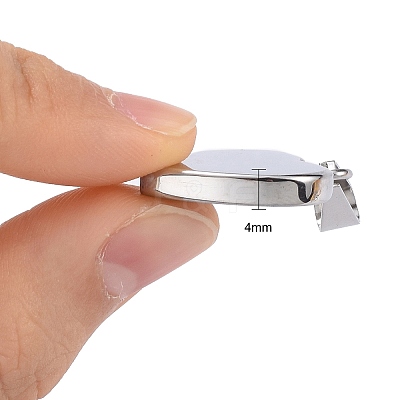 Tarnish Resistant Fashionable 304 Stainless Steel Stamping Blank Tag Pendants LS-STAS-J002A-01-1