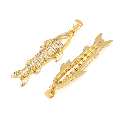 Brass Micro Pave Cubic Zirconia Pendants CU-CBAB3AD-10G-01-1