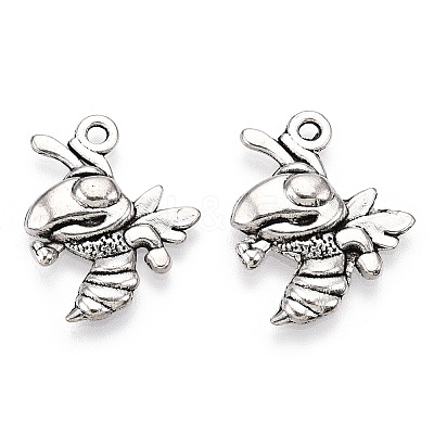 Tibetan Style Alloy Bee Pendants LS-TIBE-Q037-029-RS-1