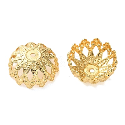 Brass Bead Caps KK-C260-21B-G-1