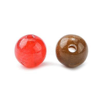 Round Imitation Gemstone Acrylic Beads X-OACR-R029-8mm-M-1