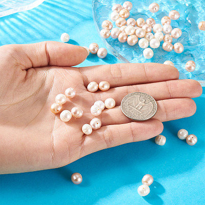 60Pcs 3 Styles Natural Cultured Freshwater Pearl Beads Strands PEAR-TA0001-19-1