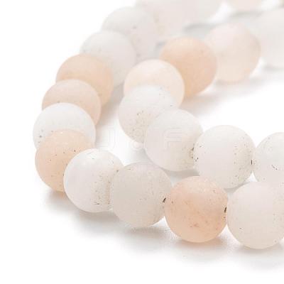 Natural Pink Aventurine Beads Strands G-Q462-6mm-13-1