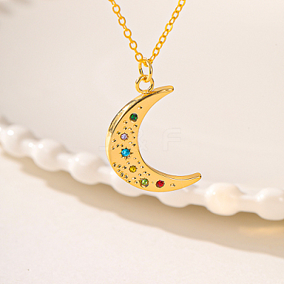 Brass Pendant Necklaces HA5496-2-1