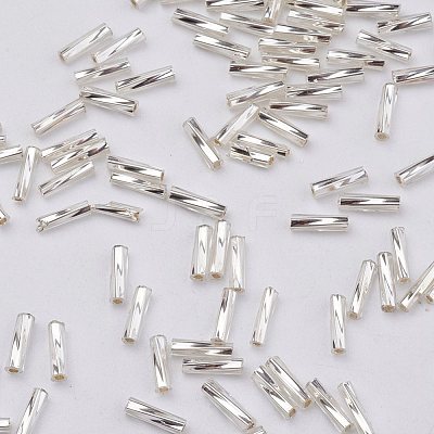 Glass Twisted Bugle Beads X-SEED-E002-12mm-821#-1