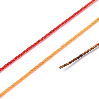 Segment Dyed Waxed Polyester Cord YC-C003-02E-1