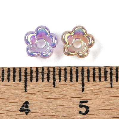 UV Plating Acrylic Bead Caps X-MACR-L008-11B-1