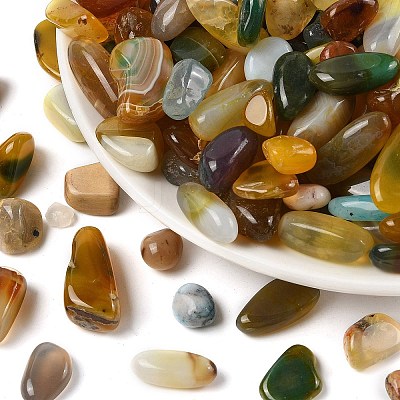 Dyed & Heated Natural Agate Beads G-J402-04C-06-1