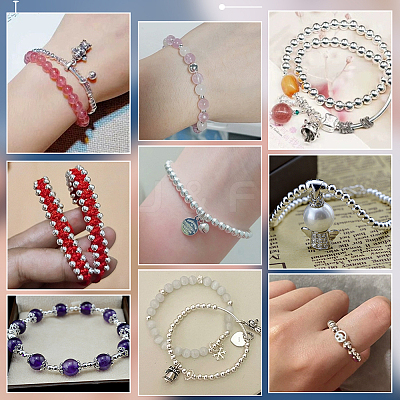 50Pcs 925 Sterling Silver Beads STER-PH0002-17-1