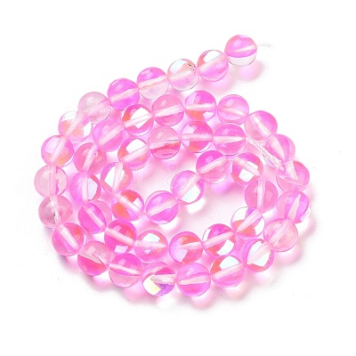 Transparent Glass Beads GLAA-B022-8mm-01-1