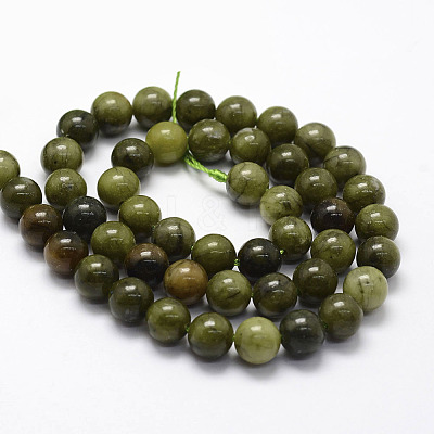 Natural Chinese Jade Beads Strands X-G-F363-4mm-1