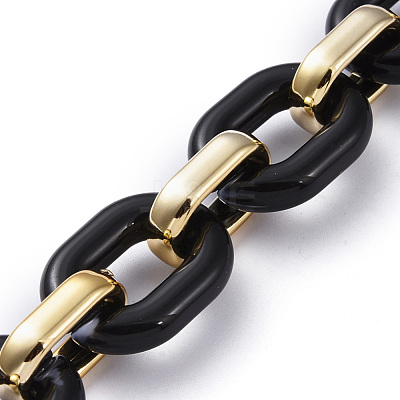 Handmade Acrylic Cable Chains AJEW-JB00658-1