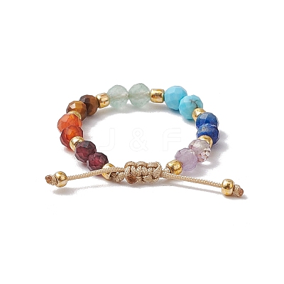 Adjustable Gemstone Finger Rings for Women RJEW-JR00874-04-1
