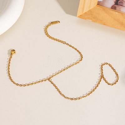 304 Stainless Steel Cable Chain Finger Ring Bracelets for Women XO2335-4-1