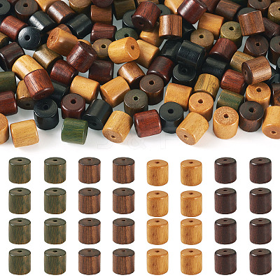 80Pcs 4 Colors Sandalwood Beads WOOD-TA0002-72-1