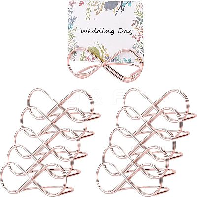 Iron Place Card Holder LS-ODIS-WH0011-13RG-1