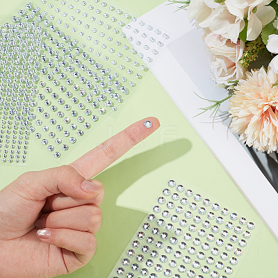 16 Sheets 4 Styles ABS Imitation Pearl Stickers Paper Sheets for Craft DIY-CP0013-56-1