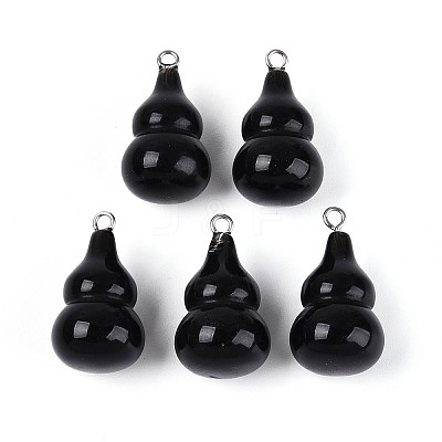 Natural Obsidian Pendants G-T144-73B-1