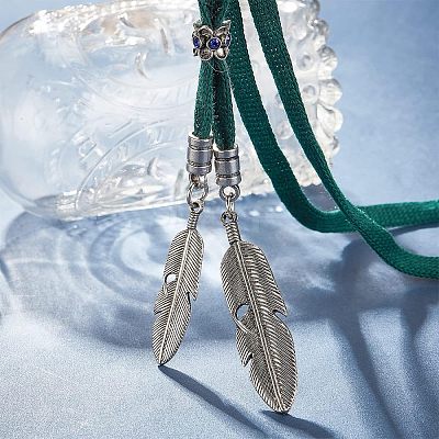 8Pcs 2 Size Alloy Cord Ends FIND-CA0003-70-1