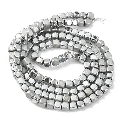 PVD Vacuum Plating Electroplate Non-magnetic Synthetic Hematite Beads Strands G-YW0001-48A-1