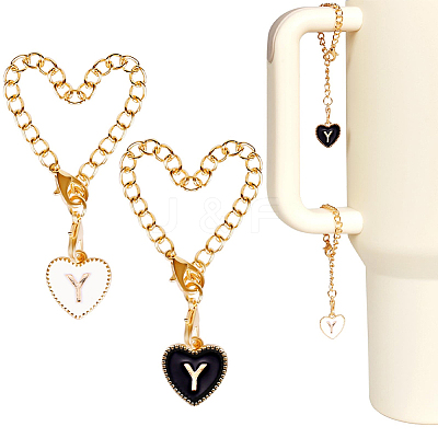 2 Sets Alloy Enamel Cup Pendant Decorations HJEW-SC0001-56Y-1