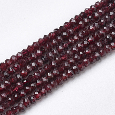 Natural Garnet Beads Strands G-R362-04-1
