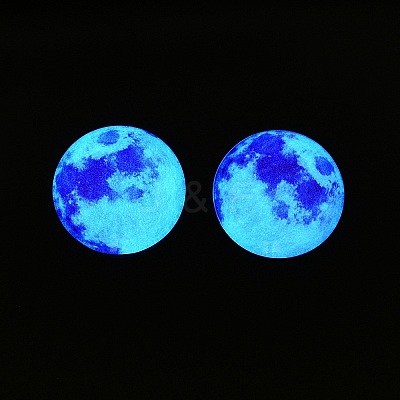 Fluorescent Glass Cabochons GGLA-T004-12G-1