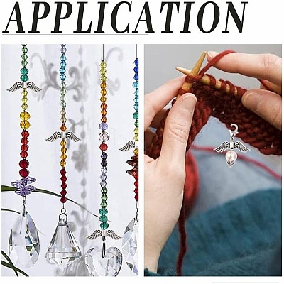 128Pcs 8 Styles Tibetan Style Alloy Beads TIBEB-FG0001-02-1