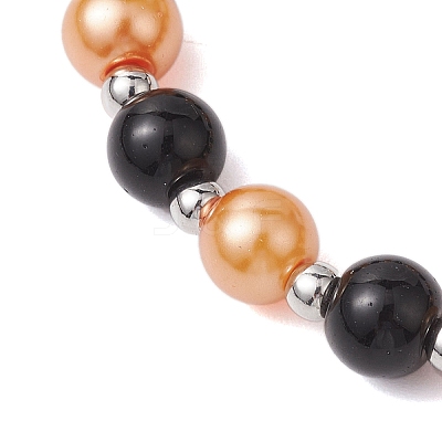 Alloy Enamel Charm Bracelets BJEW-JB10851-02-1