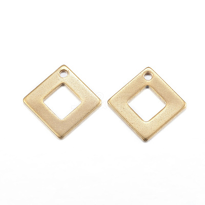 Ion Plating(IP) 304 Stainless Steel Charms X-STAS-G127-07G-1