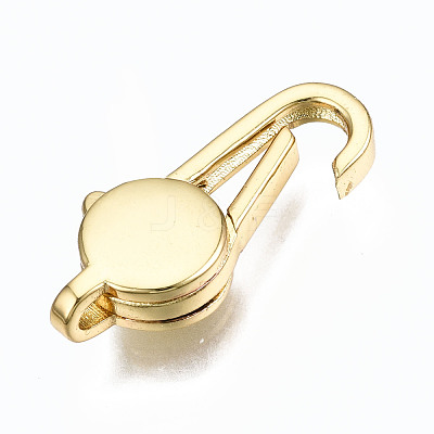 Brass Lobster Claw Clasps KK-S362-009A-G-NR-1