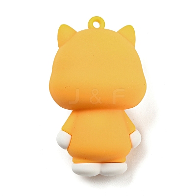 Opaque PVC Plastic Big Pendants KY-D021-05B-1