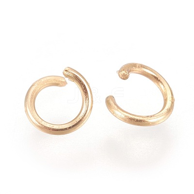 Long-Lasting Plated Brass Open Jump Rings KK-WH0028-01G-B-1
